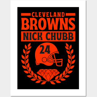 Cleveland Browns 24 Nick Chubb American Football Posters and Art